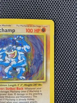 Machamp 8/102 HOLO Rare 1st Edition Base Set 1999 WOTC Pokemon TCG - Image 3