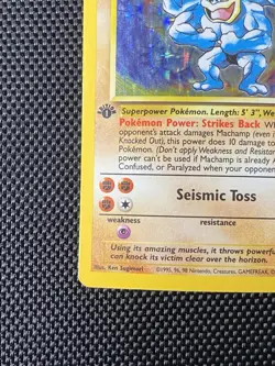 Machamp 8/102 HOLO Rare 1st Edition Base Set 1999 WOTC Pokemon TCG - Image 5