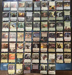 Star Wars Tcg Unlimited Shadows of the Galaxy Complete RARE set (60 Cards) - Image 1