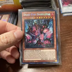 Yu-Gi-Oh! TCG Snake-Eyes Diabellstar Prismatic Secret Rare Card MP25-EN062 - Image 1
