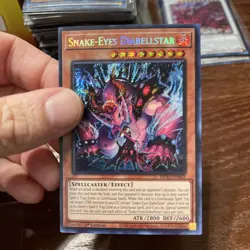 Yu-Gi-Oh! TCG Snake-Eyes Diabellstar Prismatic Secret Rare Card MP25-EN062 - Image 2