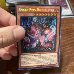 Yu-Gi-Oh! TCG Snake-Eyes Diabellstar Prismatic Secret Rare Card MP25-EN062 - Image 3