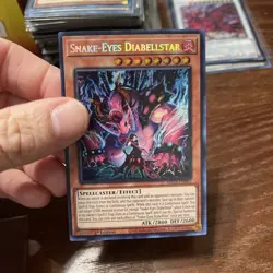 Yu-Gi-Oh! TCG Snake-Eyes Diabellstar Prismatic Secret Rare Card MP25-EN062 - Image 4