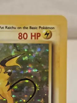 Pokemon Base Set Card 14/102 Raichu Holo Rare Unlimited Edition - Image 4