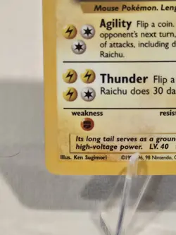 Pokemon Base Set Card 14/102 Raichu Holo Rare Unlimited Edition - Image 5
