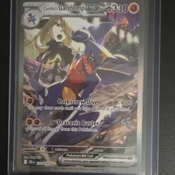 Pokemon Cynthia's Garchomp EX Full Art Holo Rare DR1 232/182 330 HP EX Card - Image 1
