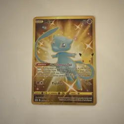 Pokemon Mew TCG 2021 Gold Celebrations Card 025/025 Full Art Secret Rare - Image 1
