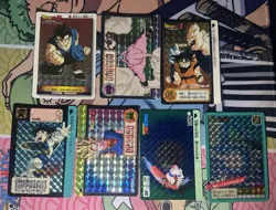 Dragon Ball Z Carddass Lot Of 7 Cards PRISM TCG BANDAI Japanese 1996 (US SELLER) - Image 1