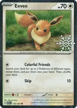 Eevee (Holiday Calendar) Miscellaneous Cards & Products 133/165 NM Pokemon - Image 1