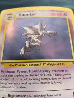 Haunter - 6/62 - Pokemon Fossil Unlimited Holo Rare Card WotC LP - Image 2