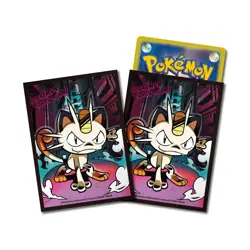 Pokemon Card Sleeves Meowth Premium Gloss 64pcs Deck Shield Pokemon Center Japan - Image 4