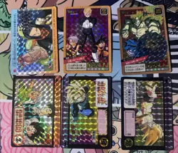 Dragon Ball Z Carddass Lot Of 6 Cards PRISM TCG BANDAI Japanese 1996 (US SELLER) - Image 1