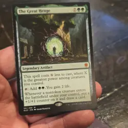 The Great Henge Throne of Eldraine Regular Green Mythic Artifact Wizards 161 En… - Image 1