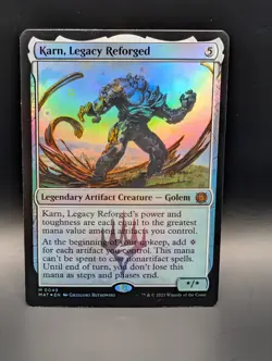MTG - Karn, Legacy Reforged - FOIL - Leg Artifact Creature - MAT #49 - Mythic - Image 1