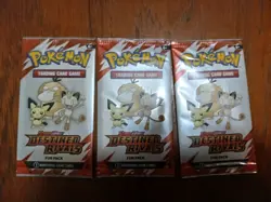 POKEMON DESTINED RIVALS 3 CARD FUN PACK - NEW FACTORY SEALED - 3 PACKS - Image 1
