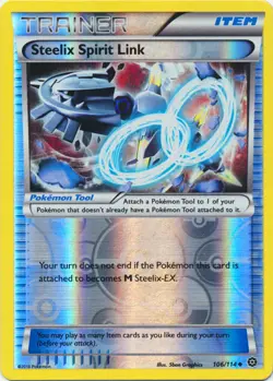 Pokemon - Steelix Spirit Link - 106/114 - Uncommon - Reverse Holo - XY - Steam S - Image 1