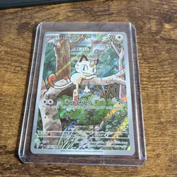Pokemon Meowth 106/094 – Phantasmal Flames – English IR (Illustration Rare) NM - Image 1