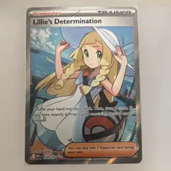 Pokemon Lillie's Determination Full Art Ultra Rare Holo Me01 169/132 English - Image 1
