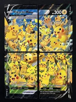 Pokemon Pikachu V-Union Complete Set Near Mint SWSH139 SWSH140 SWSH141 SWSH142 - Image 1