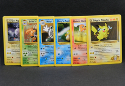 👾 VINTAGE POKEMON GYM HEROES | Lot of 6 | Pikachu, Charmander, Psyduck +++ 🔥🔥 - Image 1