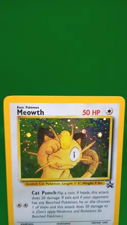 Pokemon TCG - Meowth Promo 10 Black Star GB Game Boy - Moderate Play - Image 2