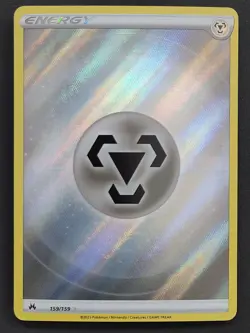 ⚓ Metal Energy 159/159 Full Art Textured Holo Crown Zenith Pokemon TCG - Image 1