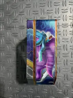 Pokemon TCG Paradox Clash Tin Waking Wake ex Promo. Box Damage - Image 3