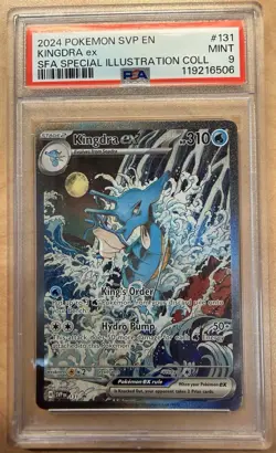 2024 POKEMON SVP EN-SV BLACK STAR PROMO #131 KINGDRA EX PSA 9 - Image 1