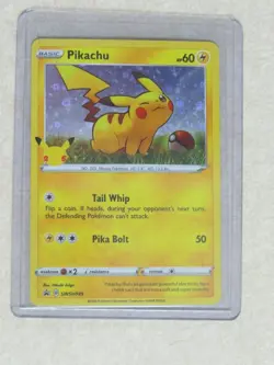 Pokemon Pikachu 25th Anniversary General Mills Promo Mint Stamped Holo Foil NM/M - Image 1