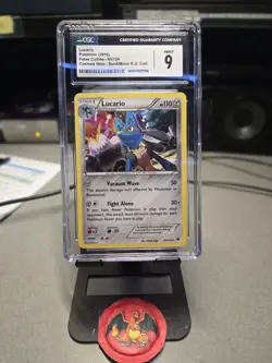 2016 POKEMON XY FATES COLLIDE LUCARIO HOLO #63 Graded CGC 9 MINT - Image 1