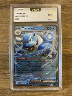 Carte Pokemon Tortank Ex 009/165 MEW FR PCA 9.5 - Image 1