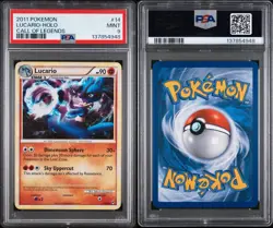 2011 POKEMON CALL OF LEGENDS #14 LUCARIO-HOLO PSA 9 - Image 3
