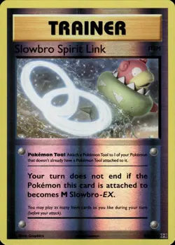 Slowbro Spirit Link Uncommon XY - Evolutions 86/108 Tool Reverse Holo Pokemon Ca - Image 1