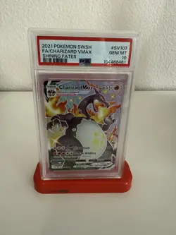 2021 Pokemon SWSH Charizard VMAX Shining Fates PSA 10 #SV107 - Image 1