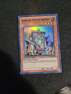 Elder of the Six Samurai - SAAS-EN001 - Super Rare - Limited Edition Yugioh - Image 1