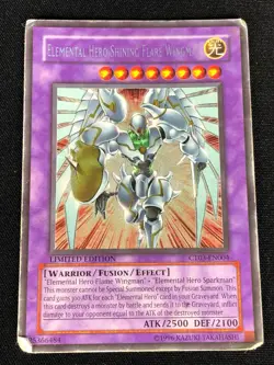 YUGIOH ELEMENTAL HERO SHINING FLARE WINGMAN CT03-EN004 SECRET (HP) - Image 1