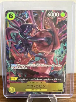 ONE PIECE Nico Robin (Alt Art) OP09-107 R Emperors in the New World Japanese NM - Image 1