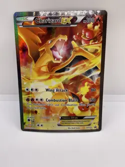 Pokemon 2016 Red & Blue Collection Black Star Promo Charizard EX XY121 Card - Image 1