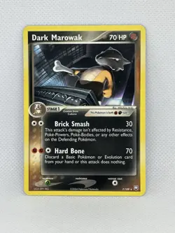 Pokemon Card - Dark Marowak Team Rocket Returns 7/109 Rare Non-Holo 7/109 MINT - Image 1