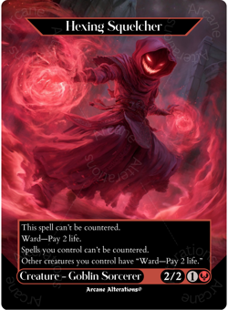 Hexing Squelcher - Full Art Altered Art Custom Proxy Cards - Image 1
