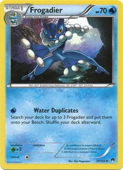 Frogadier 39/122 Uncommon - Pokemon XY Breakpoint Card - Image 1