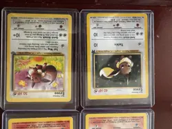 Vintage Pokemon cards vintage Ninetails And Eevee - Image 2