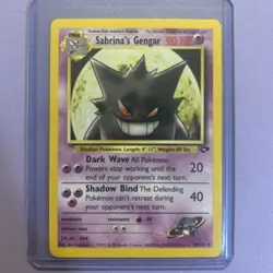 Sabrina's Gengar 29/132 (LP) Gym Challenge Pokemon Card Dmg - Image 1