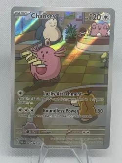 Pokemon Chansey TCG Twilight Masquerade Illustration Rare Holo Card 187/167 - Image 1