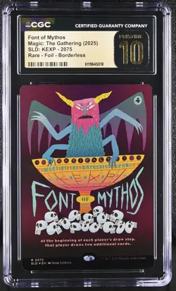 MTG SLD Font of Mythos #2075 Foil Borderless CGC PRISTINE 10 KEXP Not Alone Rare - Image 1