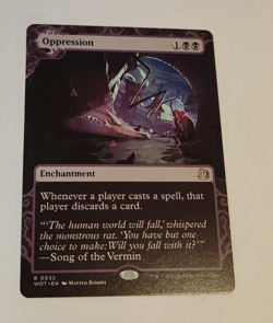 MtG Oppression (WOT-0032) Rare English MINT - Image 1