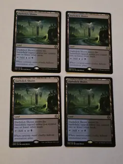 4x Darkslick Shores - Phryexia All will be One - Near Mint - MTG - Image 1