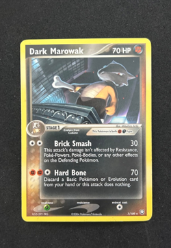 2004 POKEMON EX TEAM ROCKET RETURNS DECK EXCLUSIVE 7/109 DARK MAROWAK - MP - Image 1