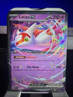 Pokemon TCG Double Rare Holo Latias EX 076/191 Surging Sparks - Image 1