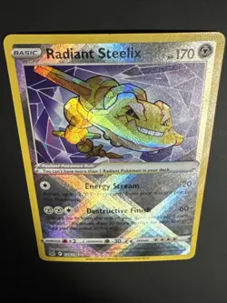 Radiant Steelix - Lost Origin - Radiant Rare - 124/196 Pokemon TCG NM - Image 3